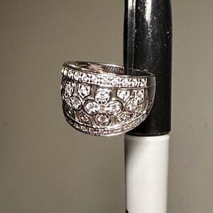 Elegant Sterling Silver CZ Women's Ring